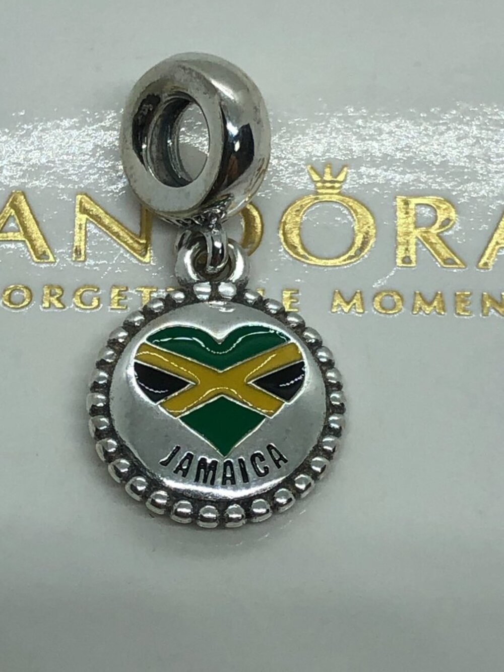 ✨🔥Pandora jamaica flag charm S925 Silver with box